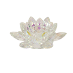 Iridescent Lotus Crystal Votive Holder