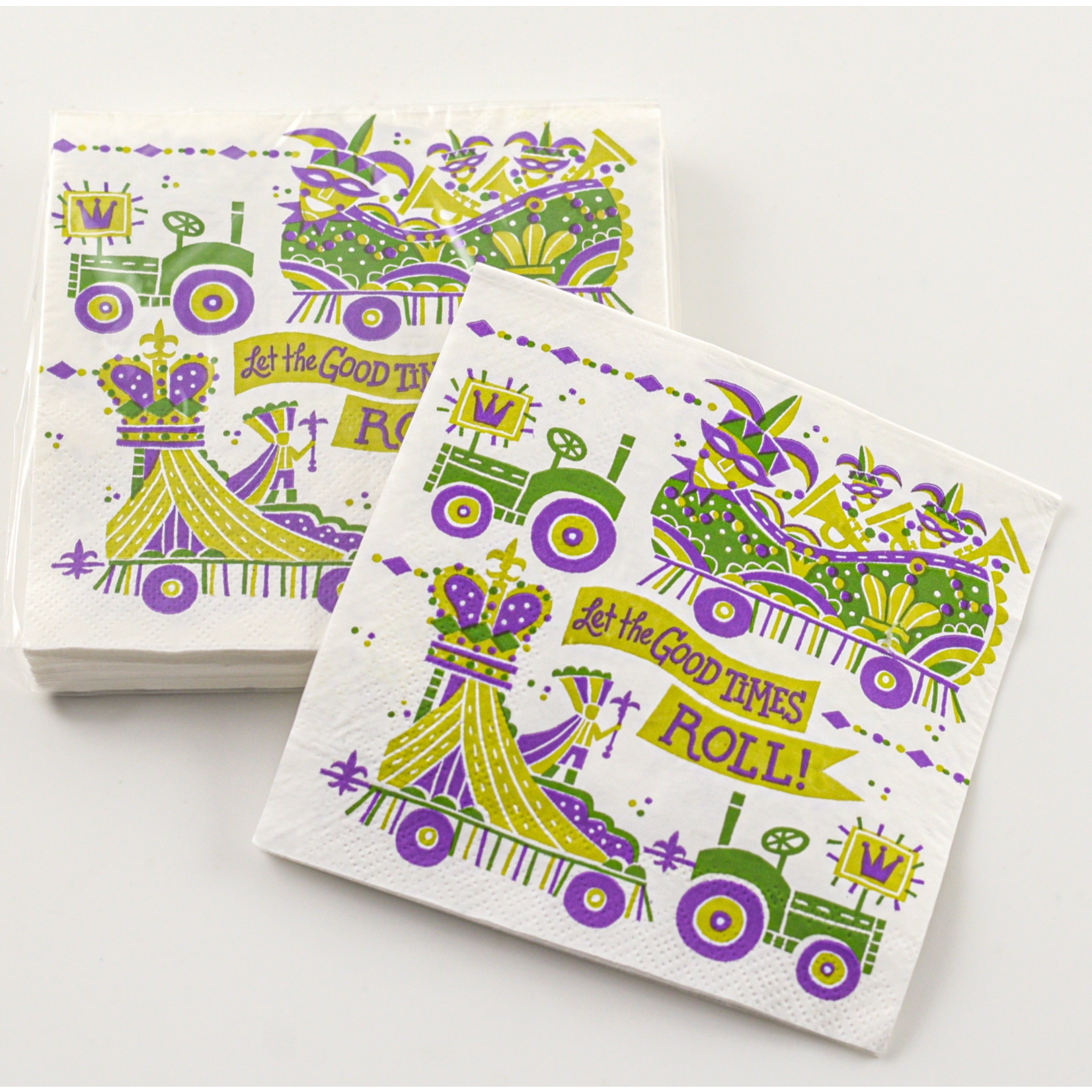 Mardi Gras Parade Cocktail Napkins