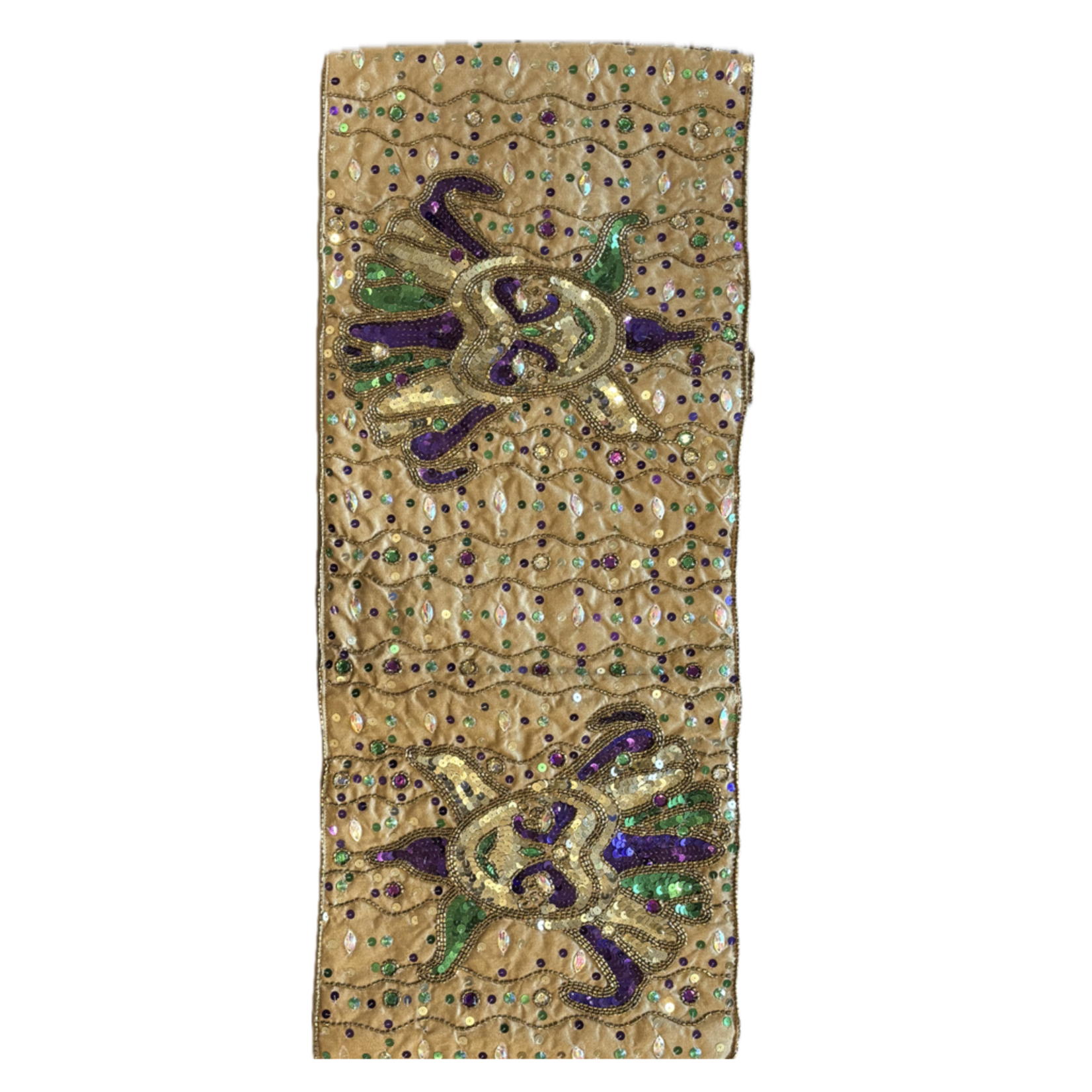 Jeweled Masks Table Runner 12x52