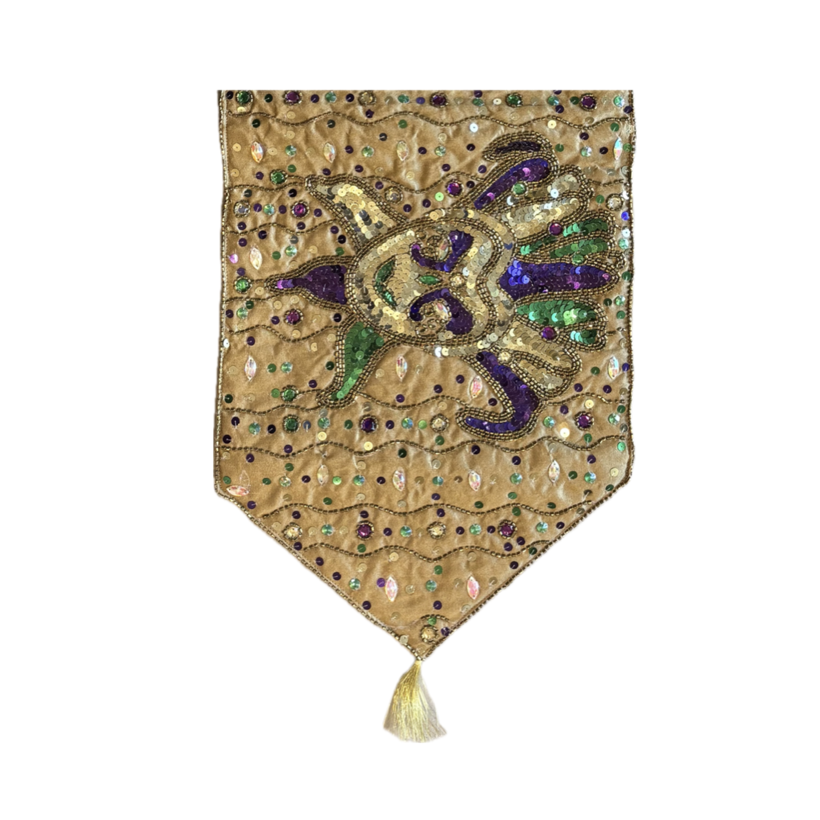 Jeweled Masks Table Runner 12x52