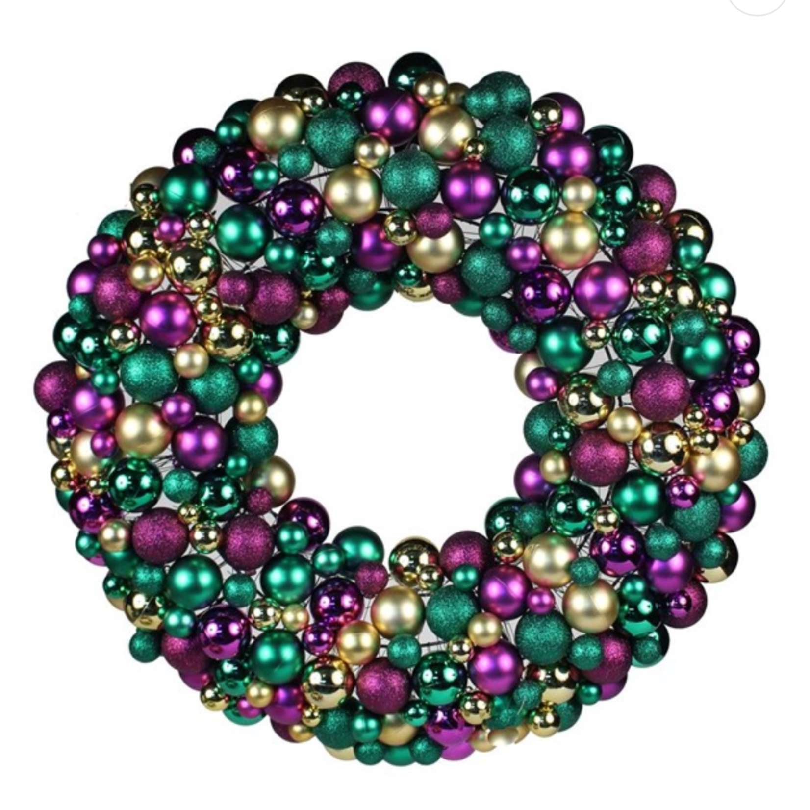 Mardi Gras Wreath 24"
