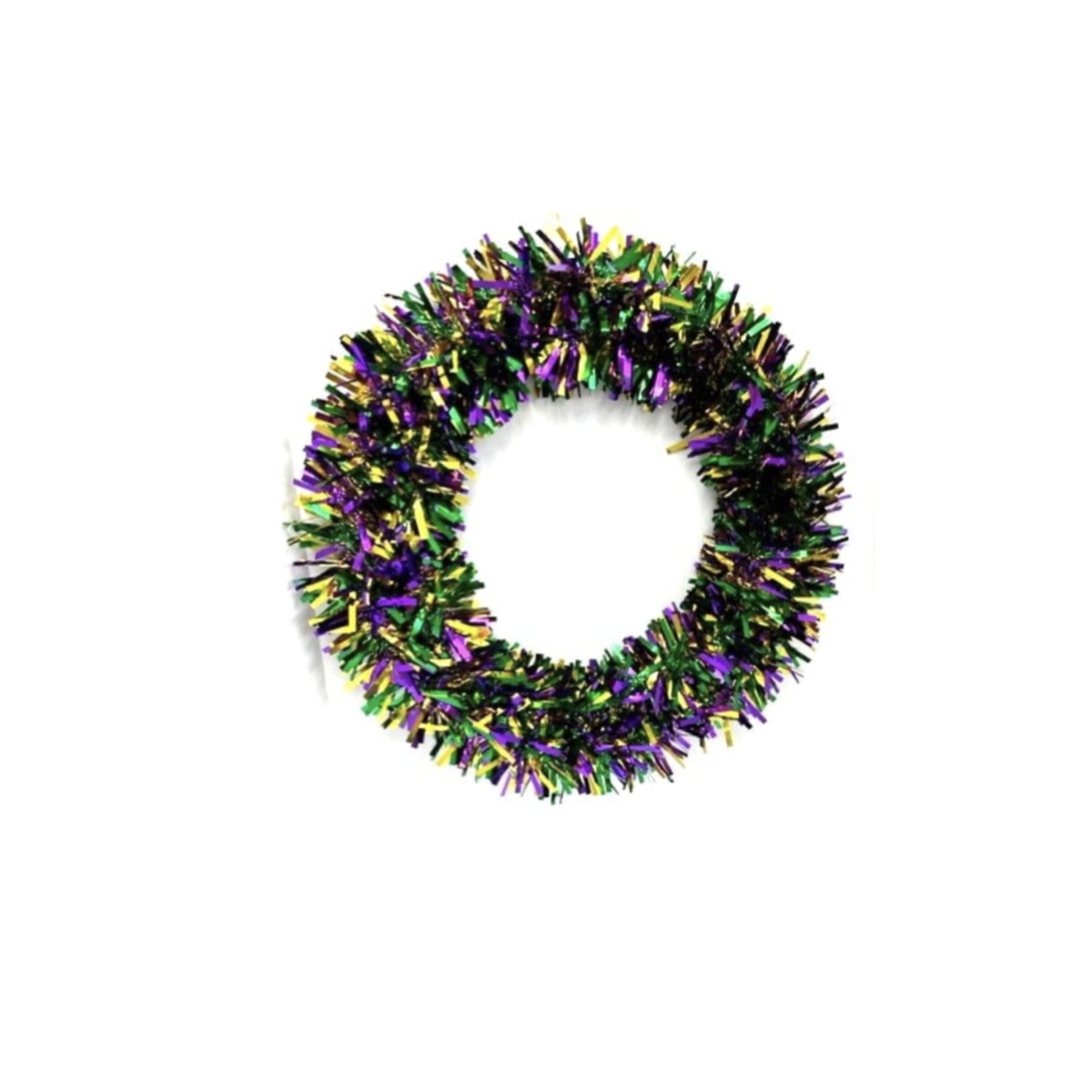 Mardi Gras Tinsel Wreath 24"