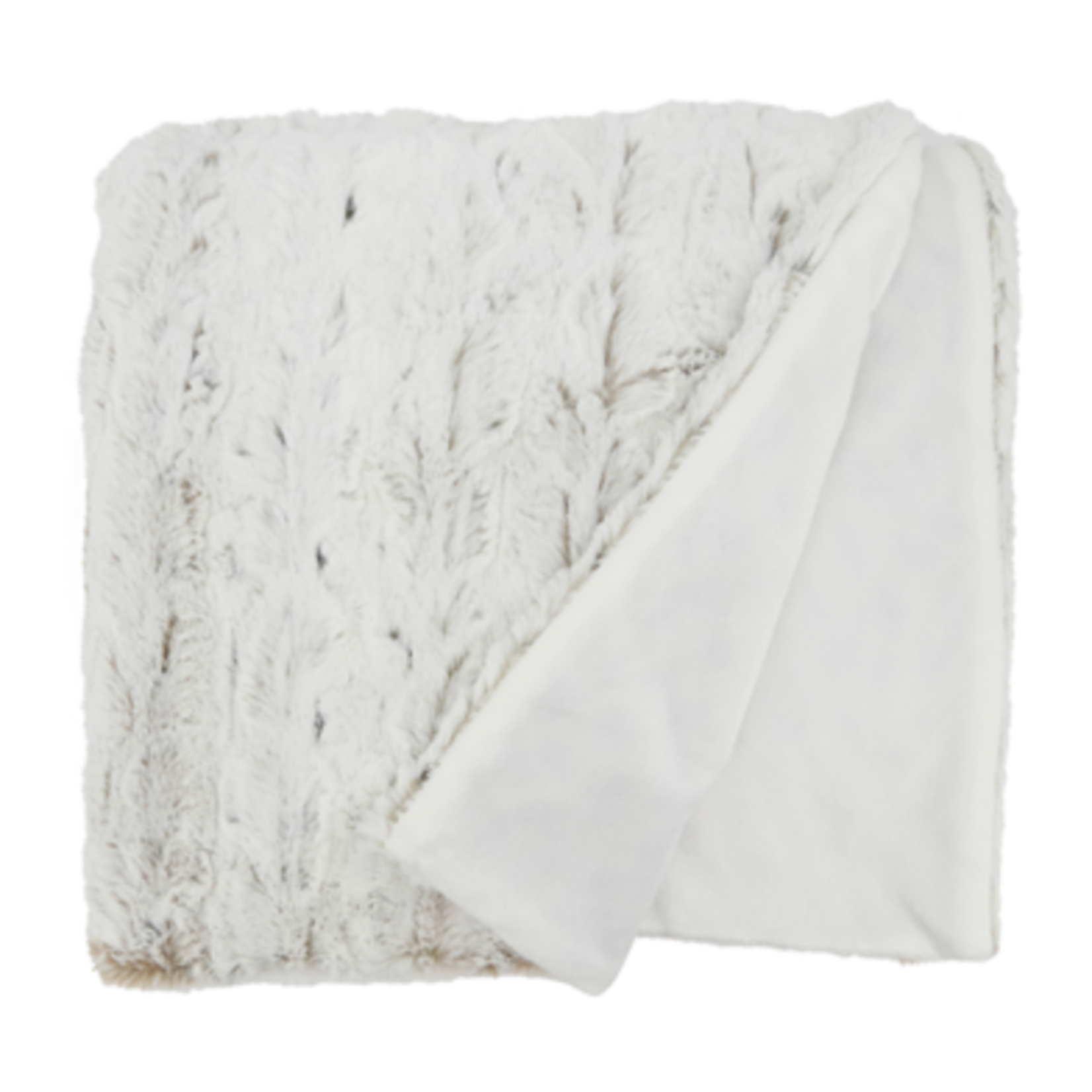 Natural Faux Fur 50x60 Throw