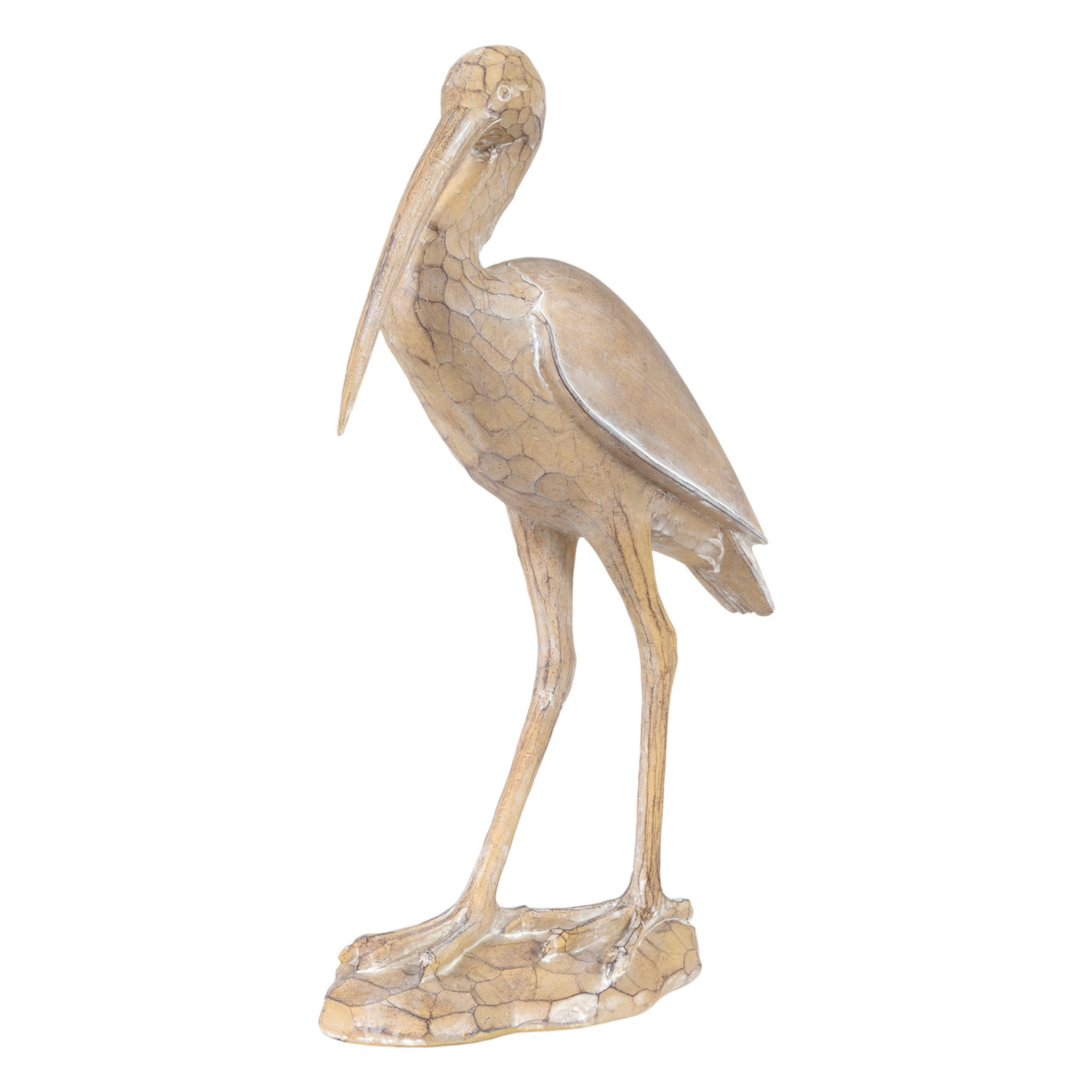 Beige Standing Crane 16"