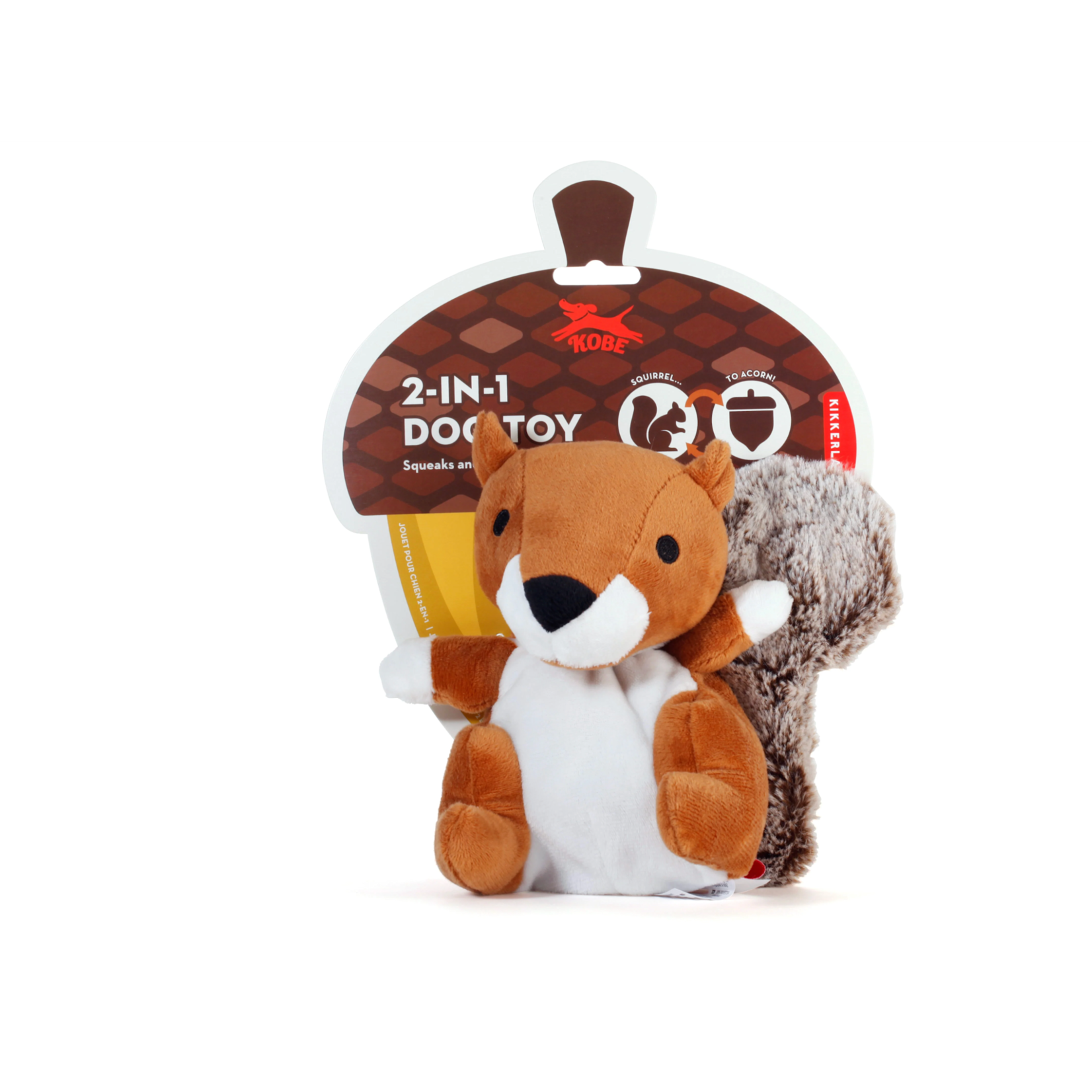 Kobe Squirrel/Acorn Dog Toy