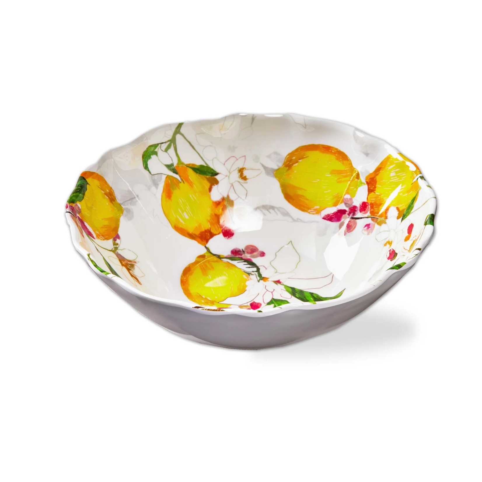 Lemon Spring Melamine Serving Bowl