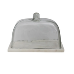 9x6 Glass Cloche with Marble Base