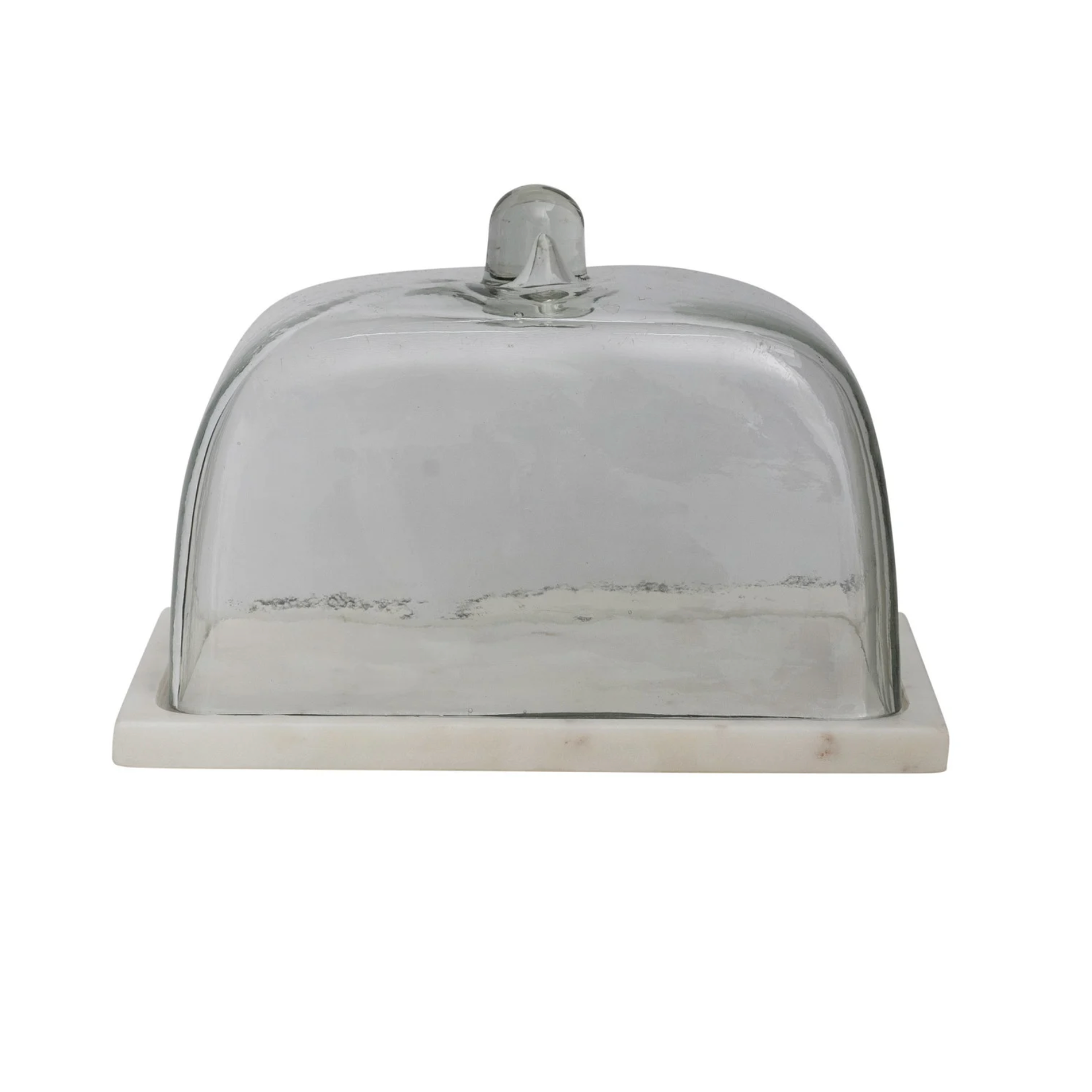 9x6 Glass Cloche with Marble Base