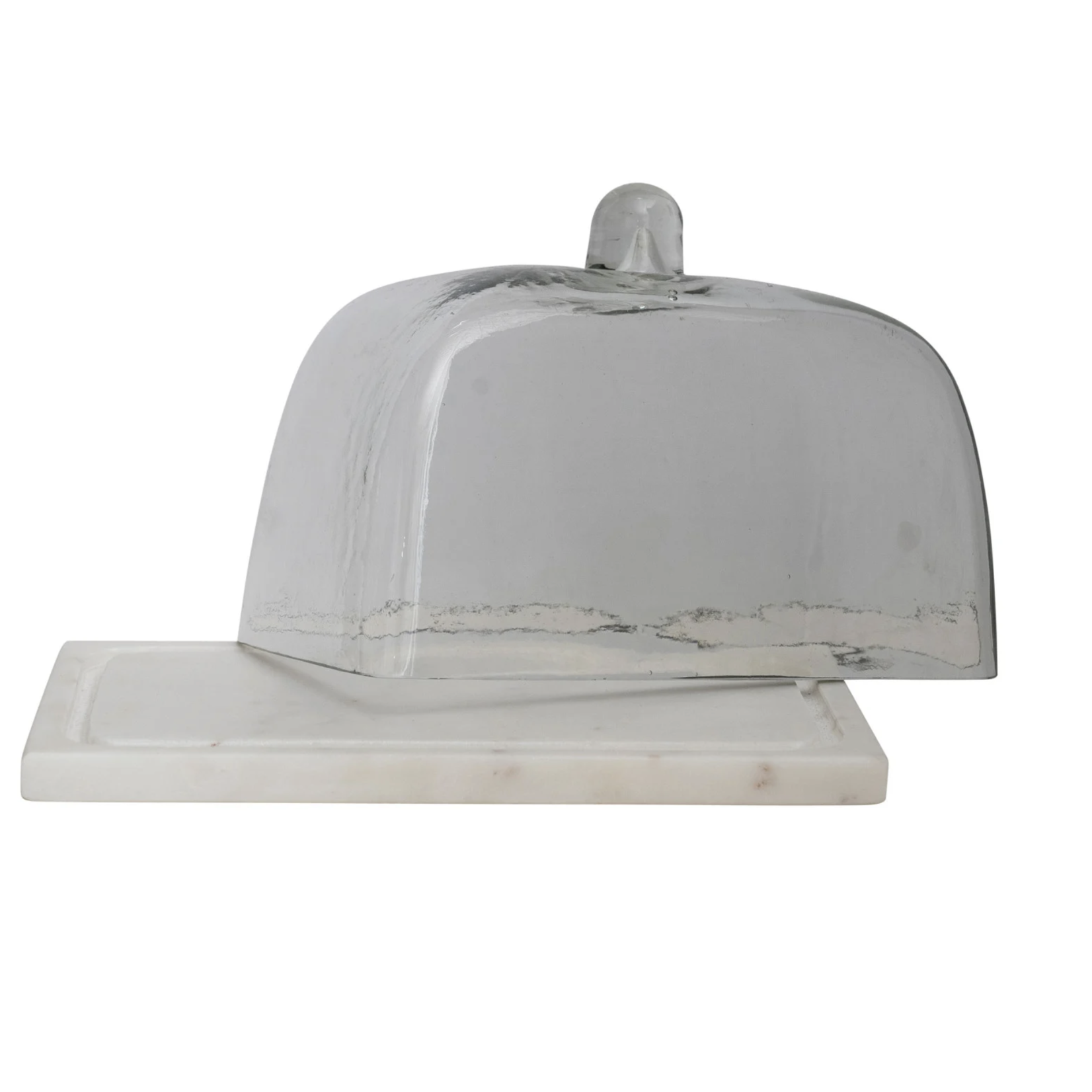 9x6 Glass Cloche with Marble Base