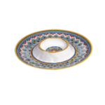 Portofino Melamine Chip & Dip Tray 14.5" DIA