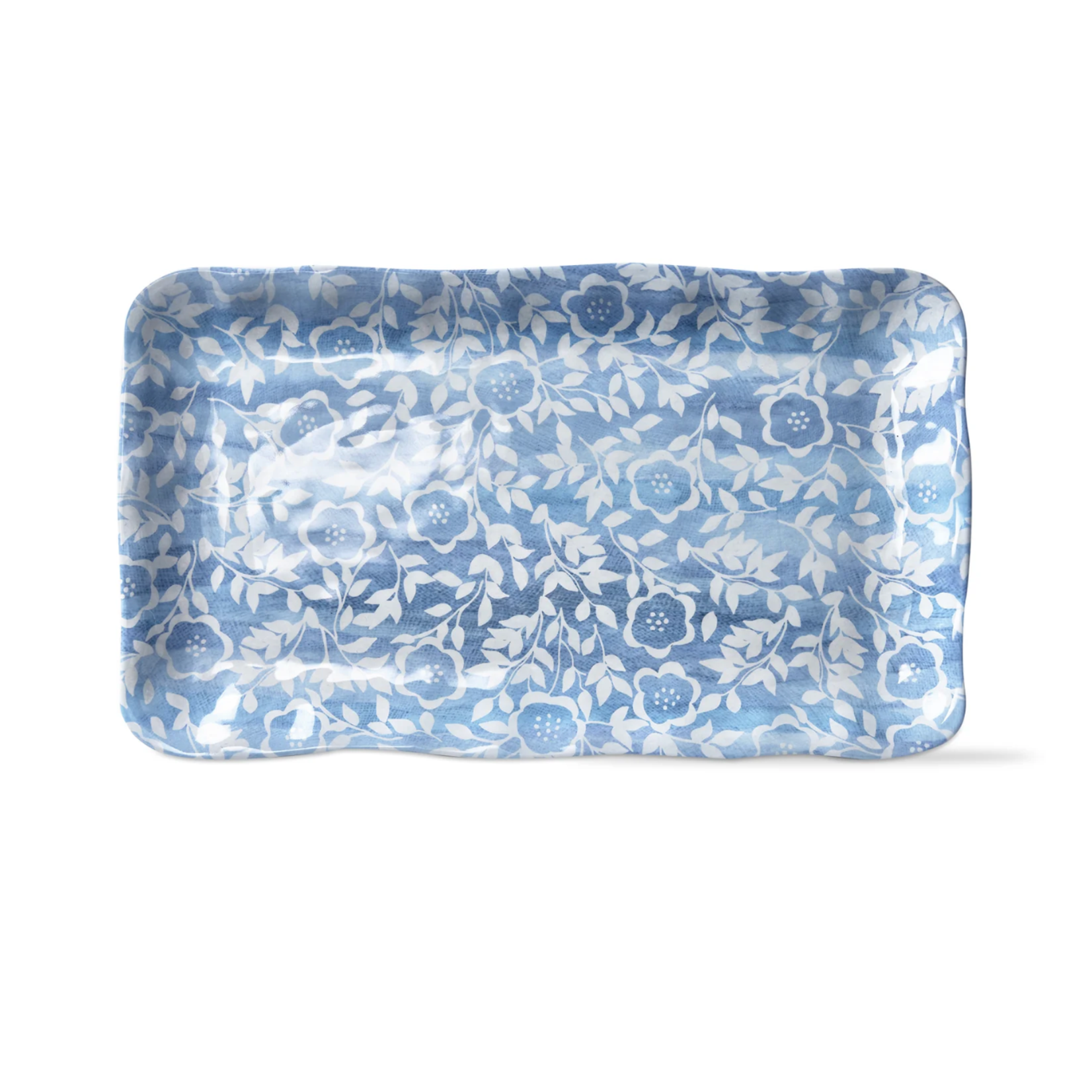 Blue Cottage Melamine Tray 17x10