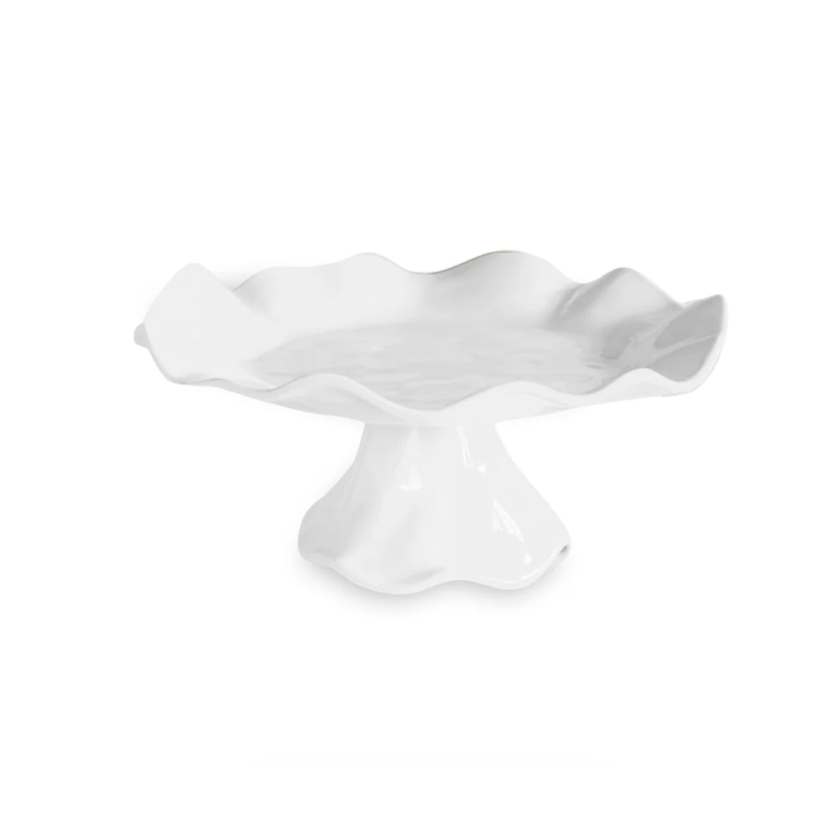 VIDA Havana White Pedestal Cake Plate Small