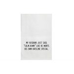 Dateline Tea Towel WHITE