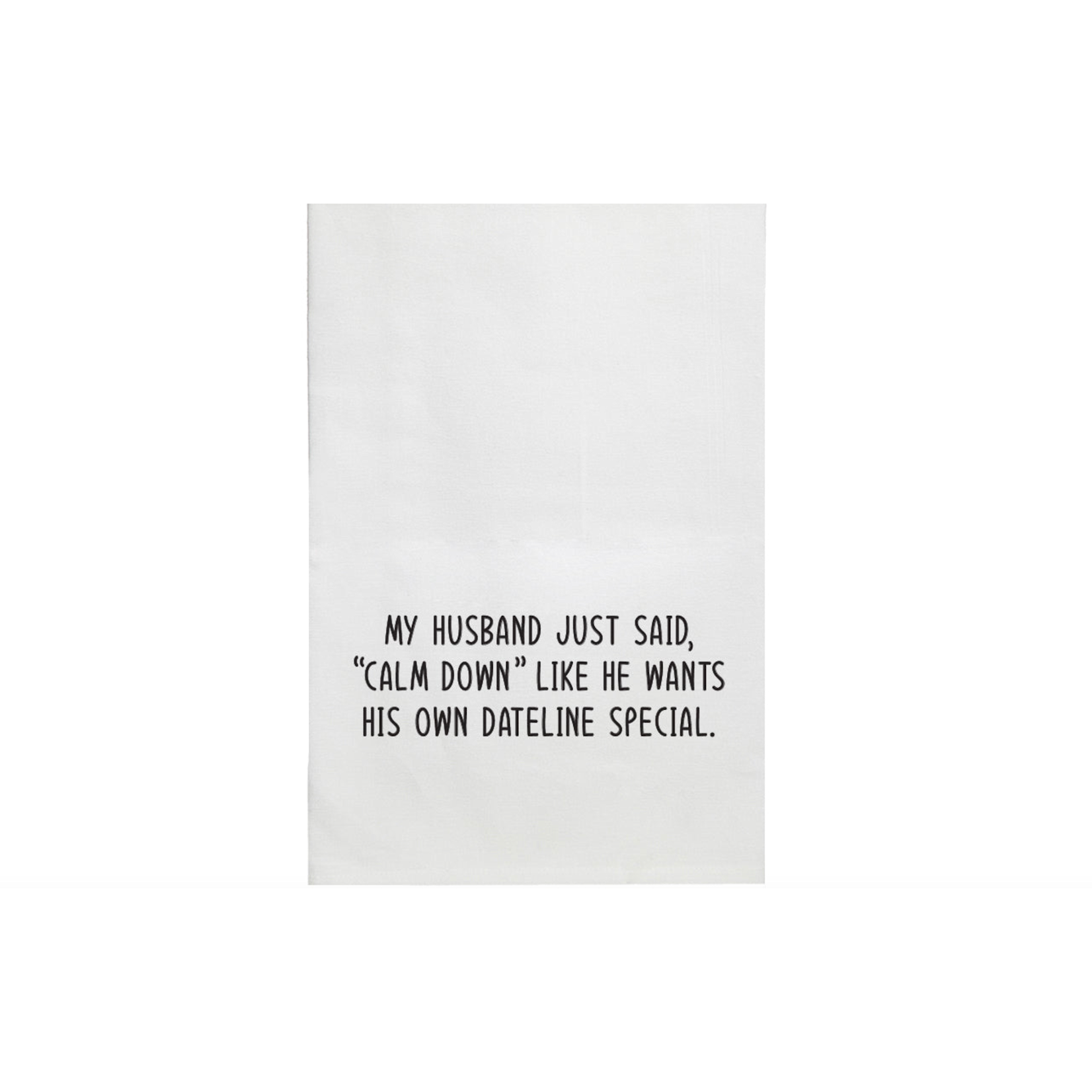 Dateline Tea Towel WHITE