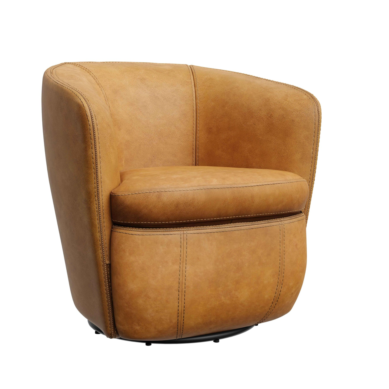 Dean Swivel Chair Vintage Caramel