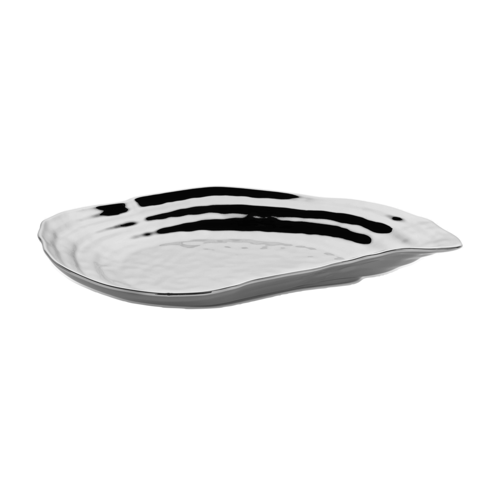 Silver Plated Oyster Shape Platter 15.5x10