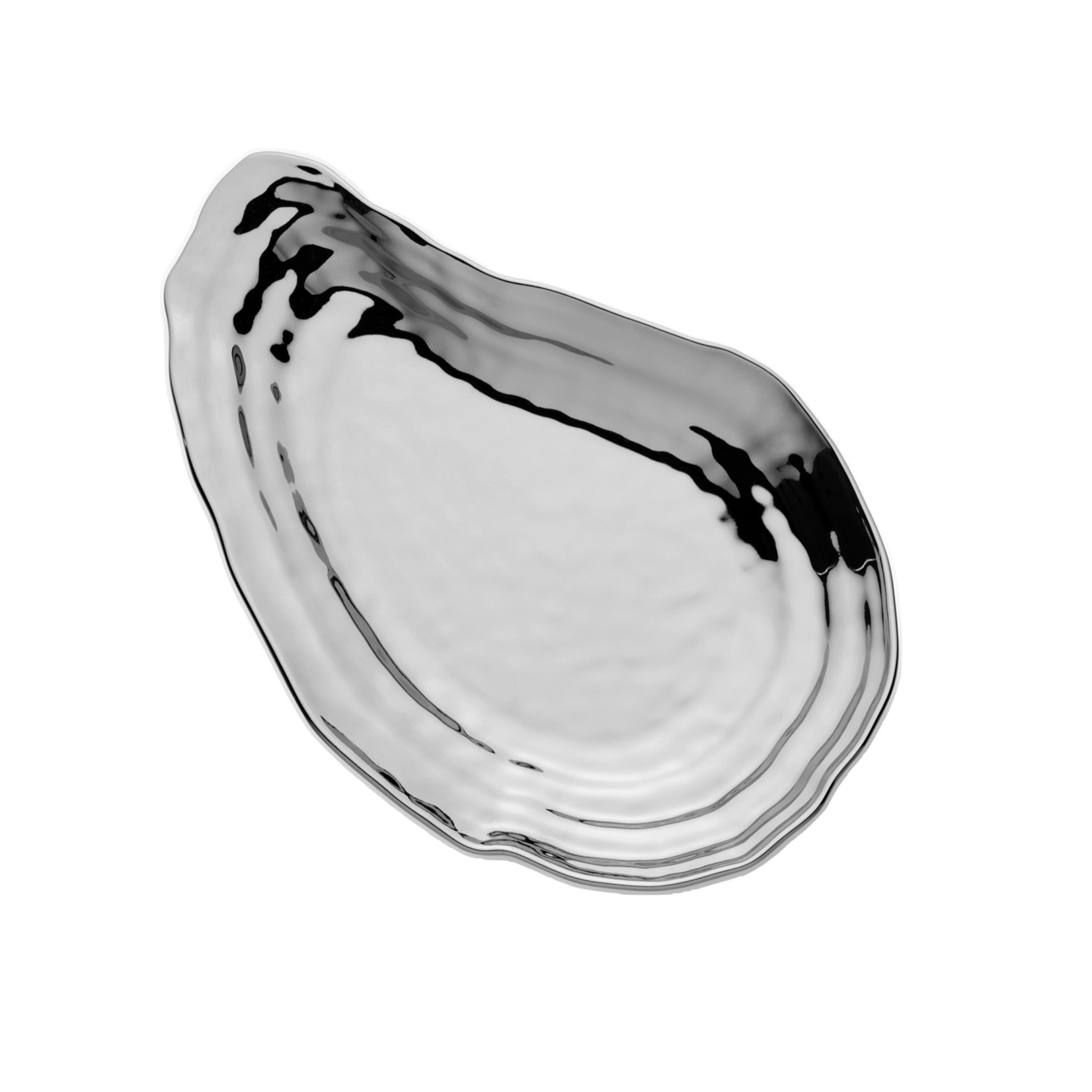 Silver Plated Oyster Shape Platter 15.5x10