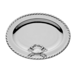 Silver Plated Crab 16x12 Platter
