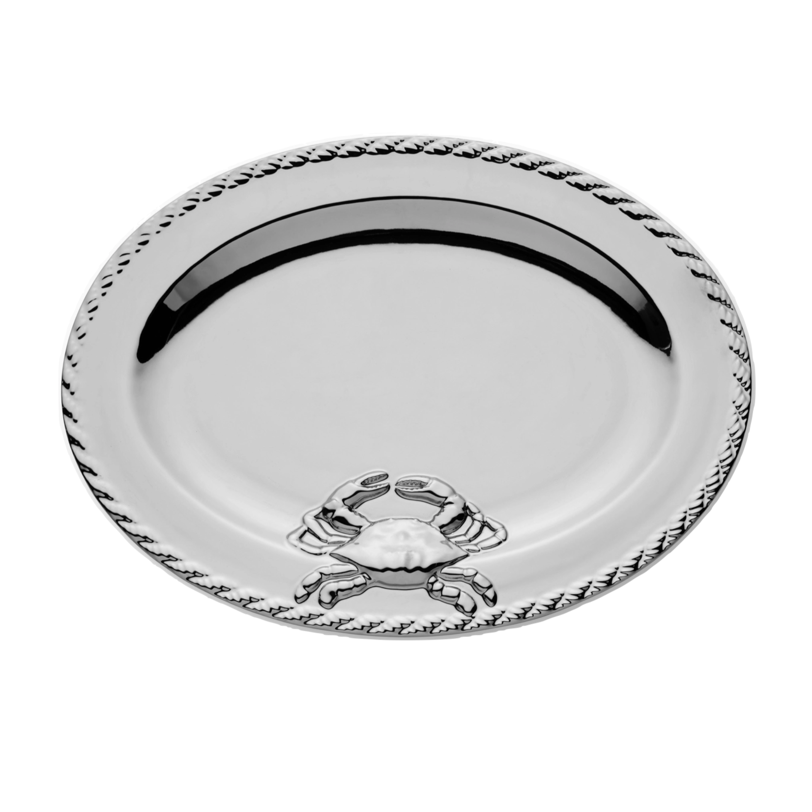 Silver Plated Crab 16x12 Platter