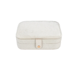 Vera Rectangular Travel Jewelry Organizer IVORY