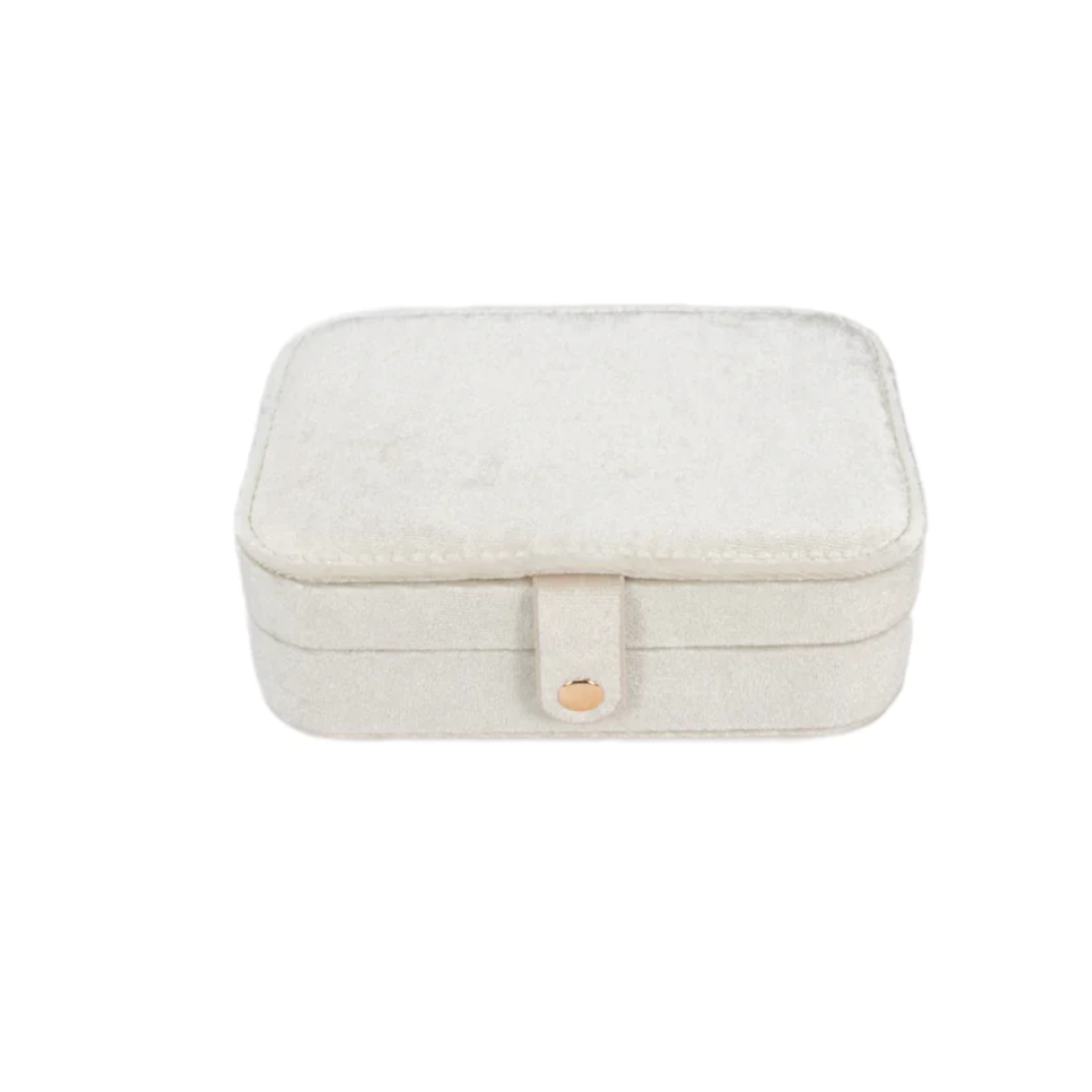 Vera Rectangular Travel Jewelry Organizer IVORY