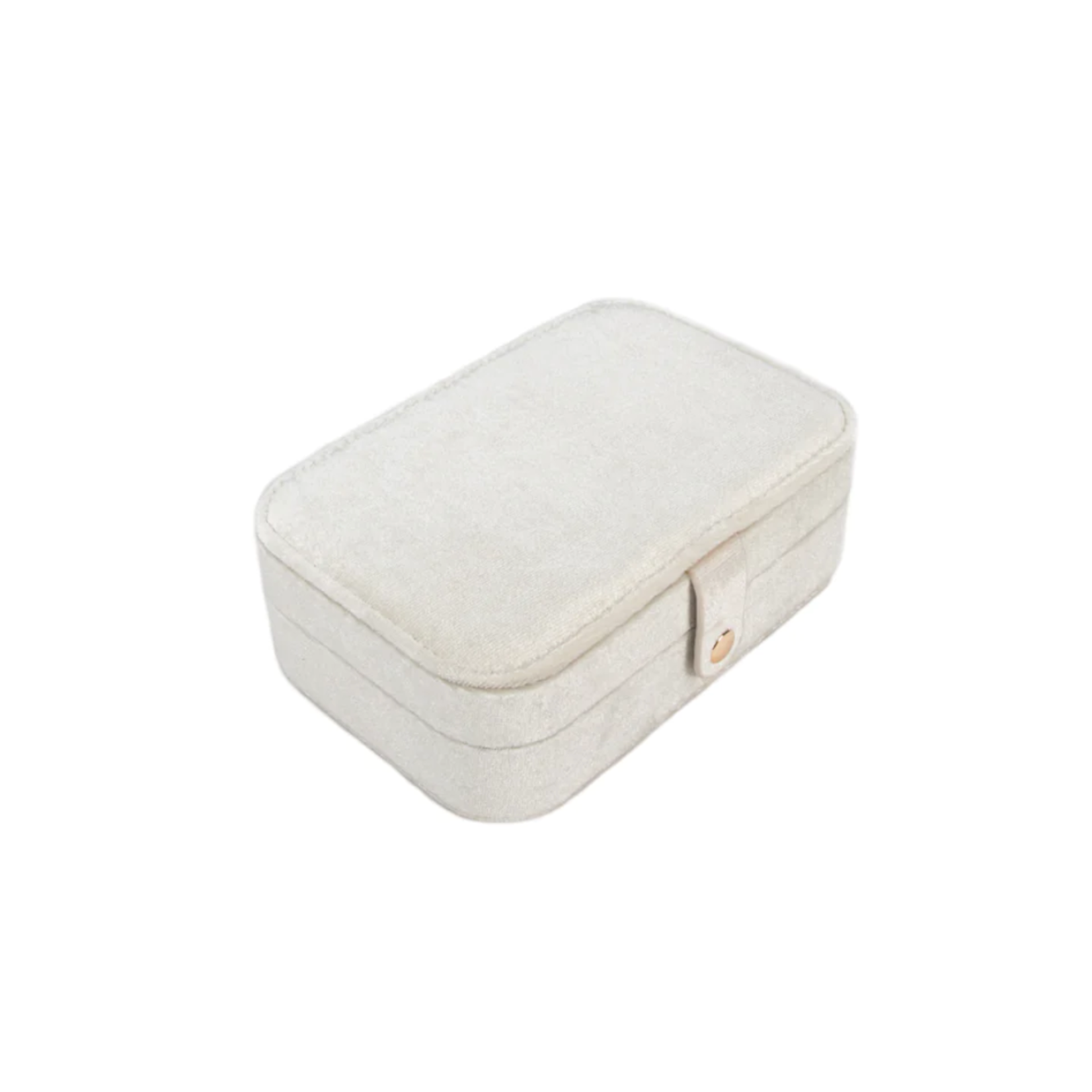 Vera Rectangular Travel Jewelry Organizer IVORY