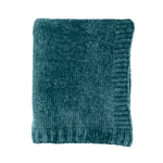 Knitted 50x60 Throw GREEN
