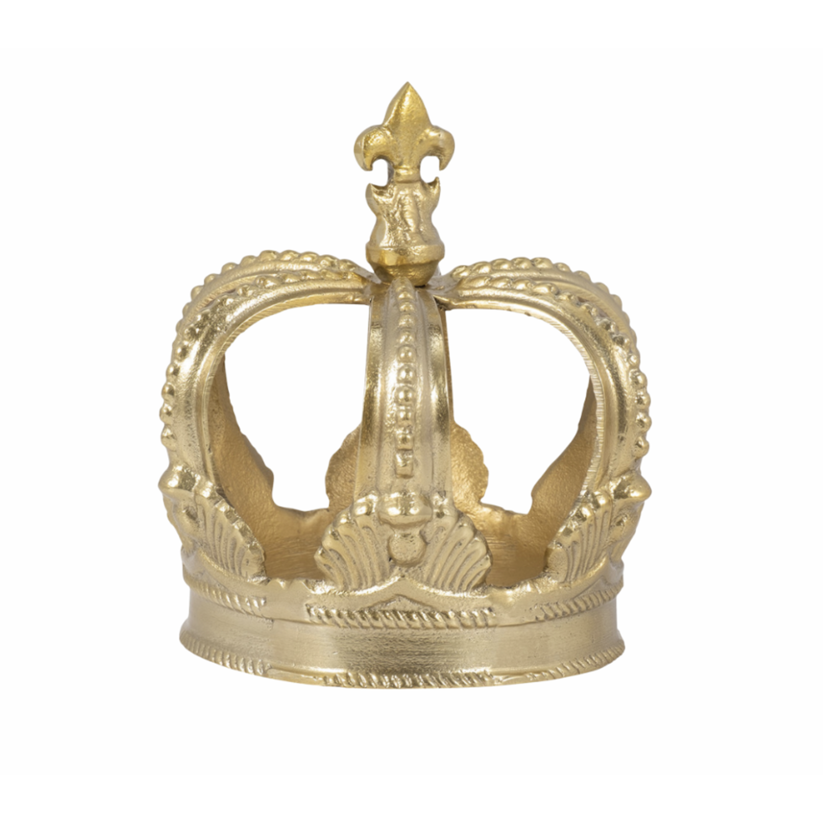 Gold Metal Emperor Crown 7"