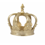 Gold Metal Emperor Crown 7"