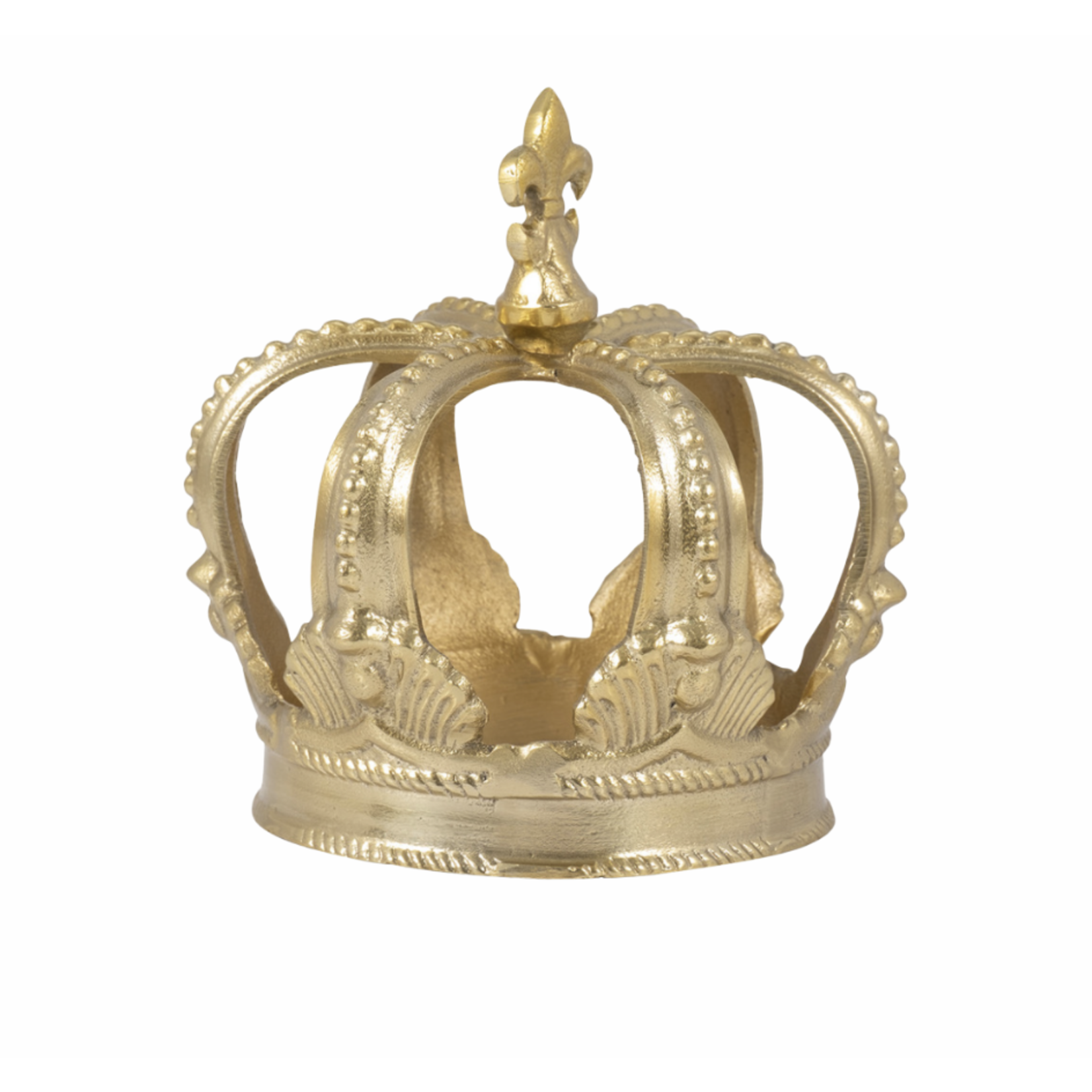 Gold Metal Emperor Crown 7"