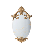 Baroque Deco Oval Mirror 15x26