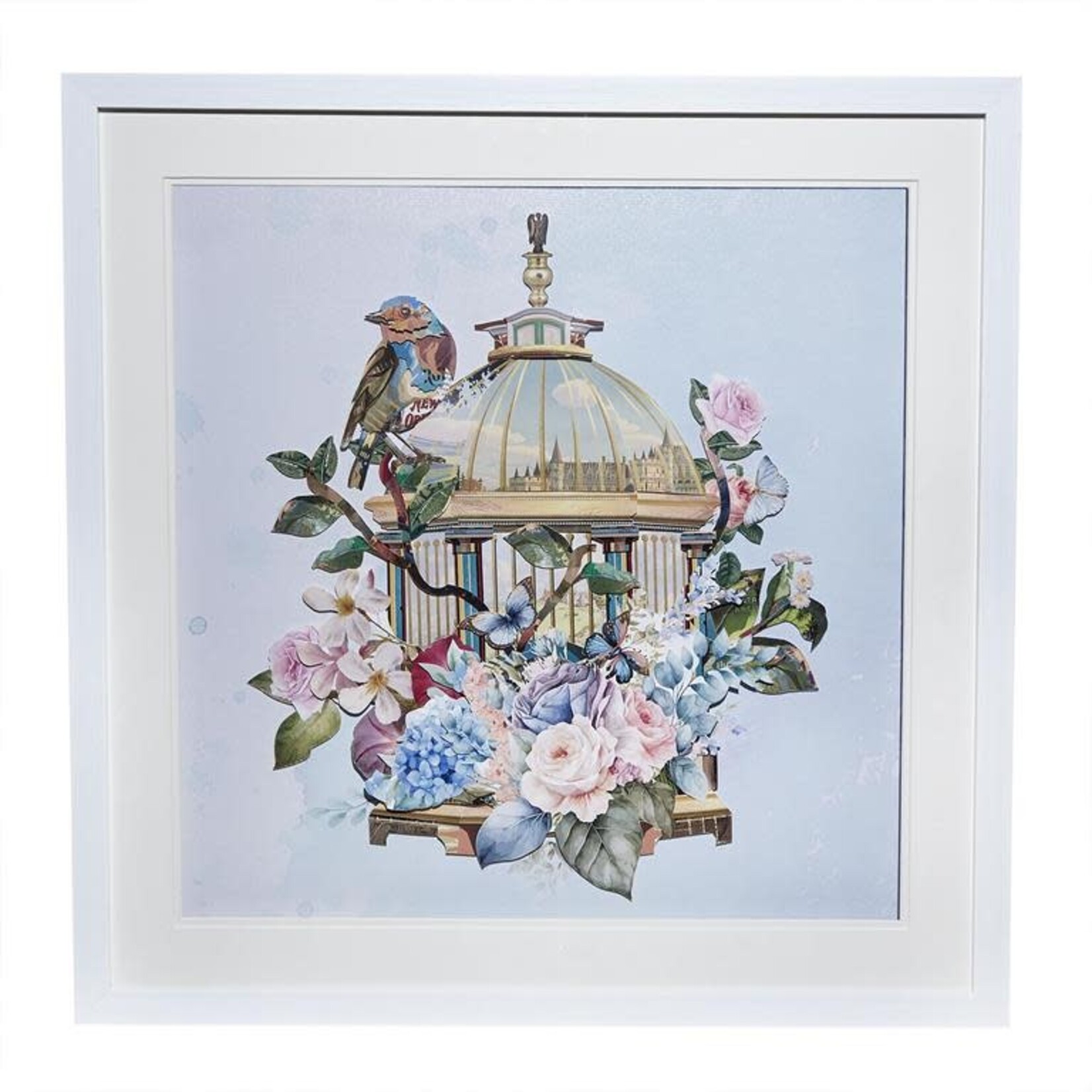 Bird Cage Collage  Artwork