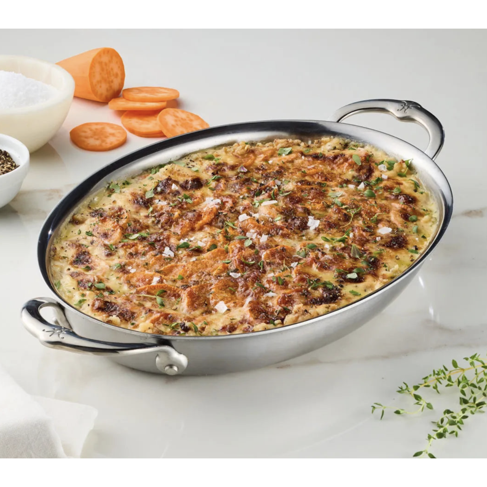 Hestan Provisions Medium Clad Oval Au Gratin