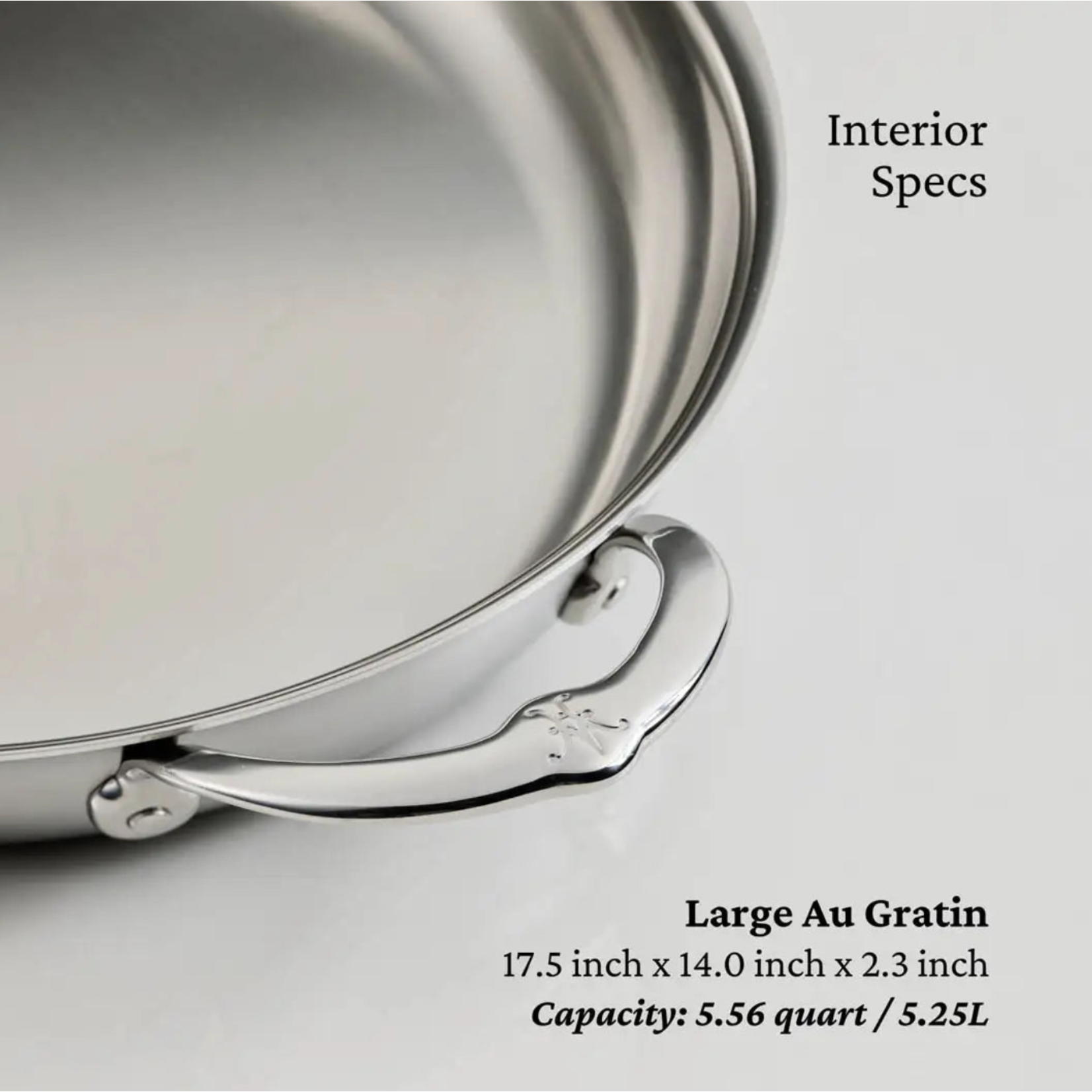 Hestan Provisions LARGE Clad Oval Au Gratin
