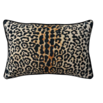 Velvet Leopard Print Pillow 24x16