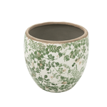 5x4.5" Green Botanical Vase