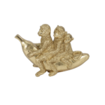 8" Gold Monkeys on Banana
