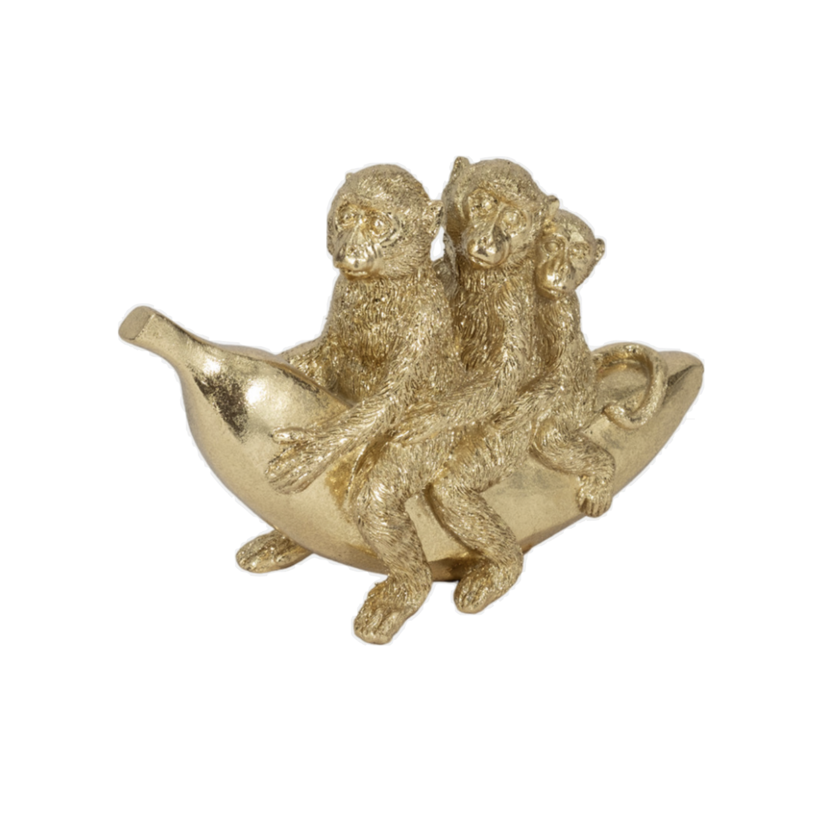8" Gold Monkeys on Banana