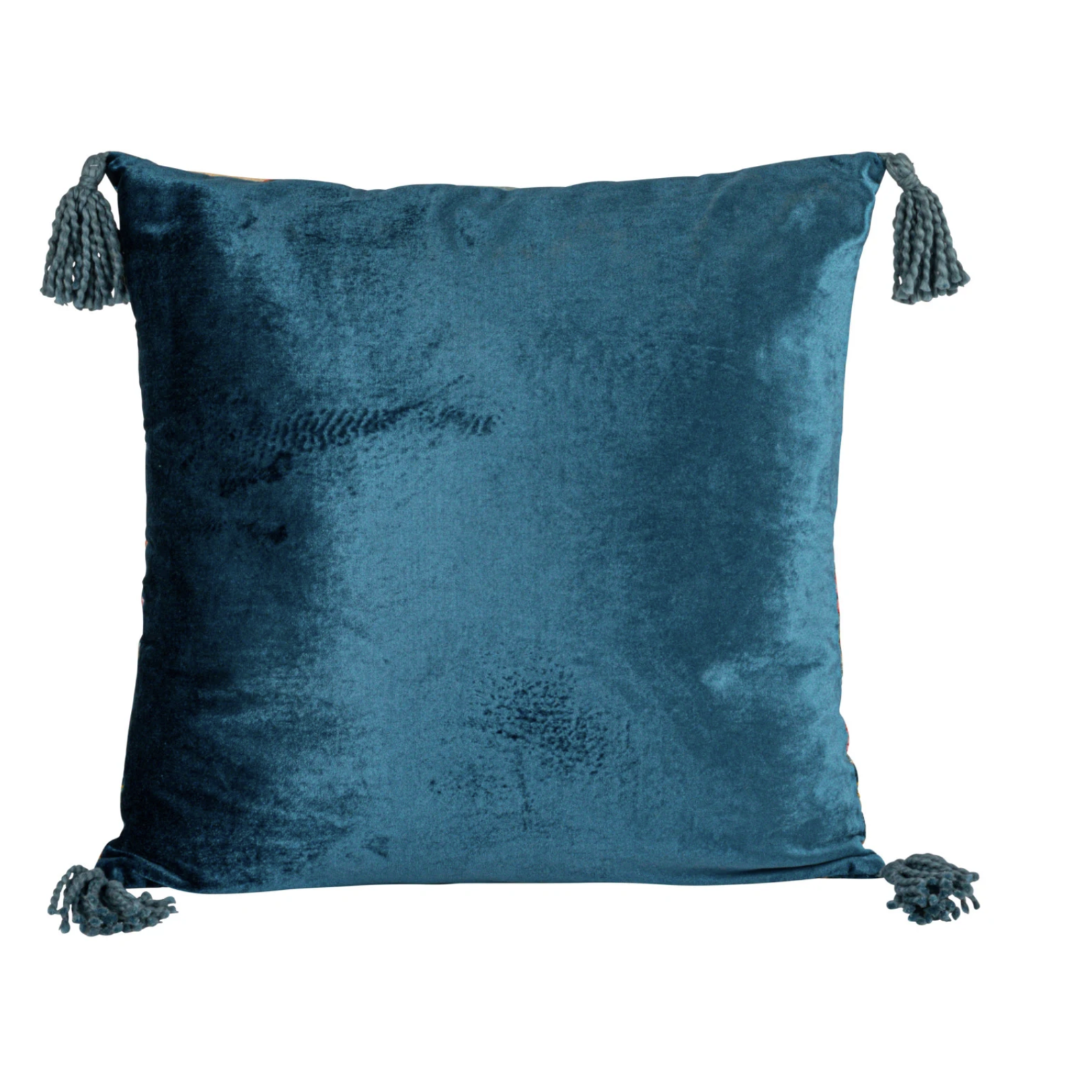 Cotton Pastel Pattern Throw Pillow w/ Tassels 20"