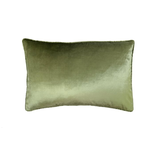 Hollywood Velvet Olive Kidney Pillow 16x24