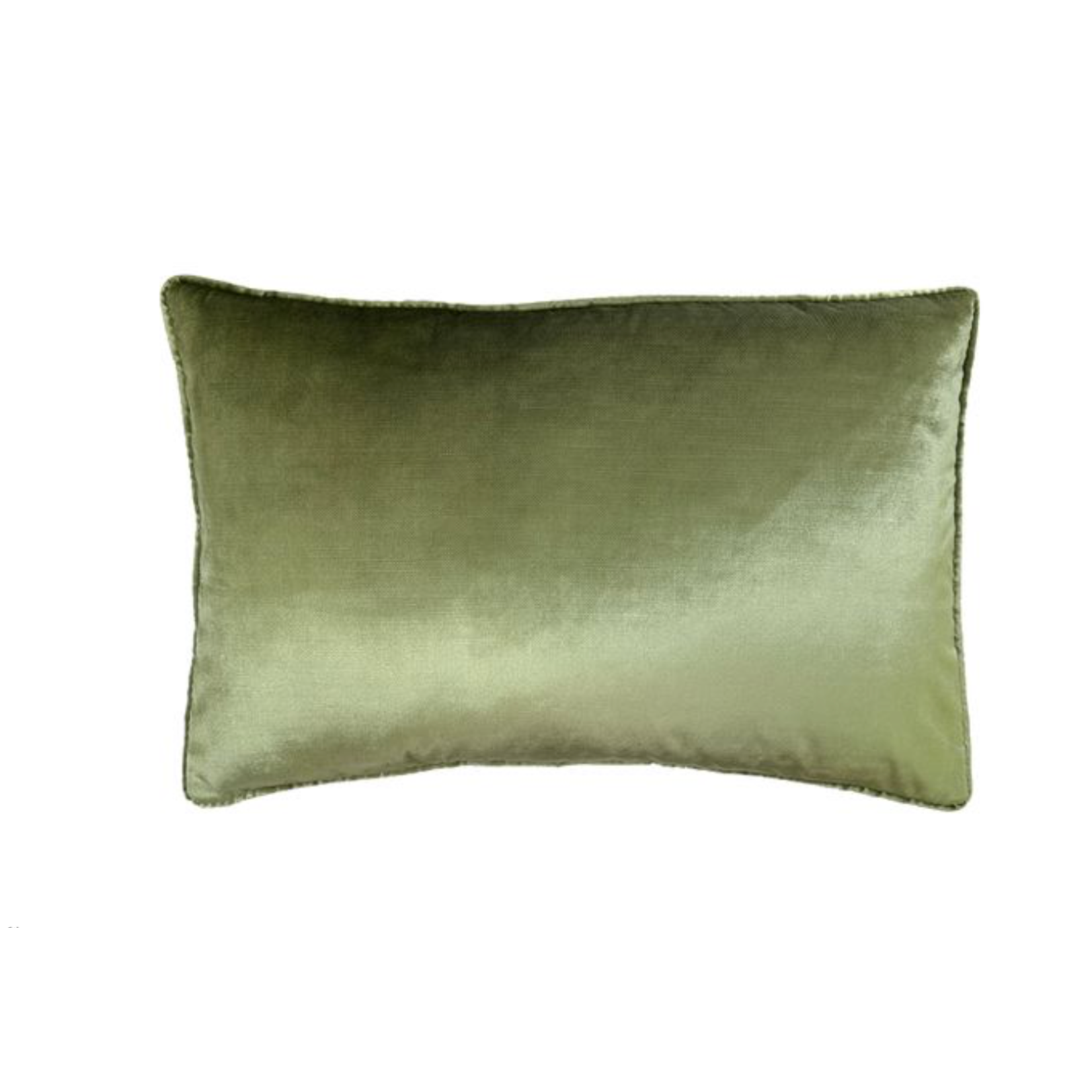 Hollywood Velvet Olive Kidney Pillow 16x24