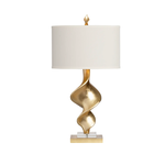 Lyla Gold Twist Acrylic Base Lamp