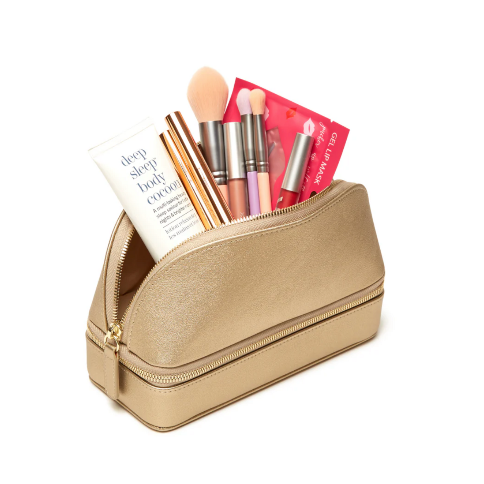 Abby Travel Cosmetic Case GOLD