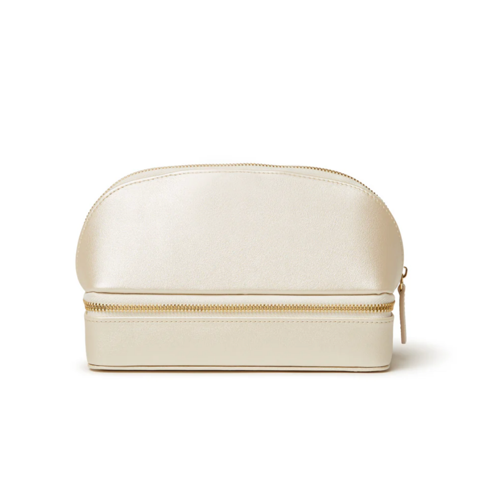 Abby Travel Cosmetic Case PEARL WHITE