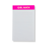 Girl Math - Lined Notepad