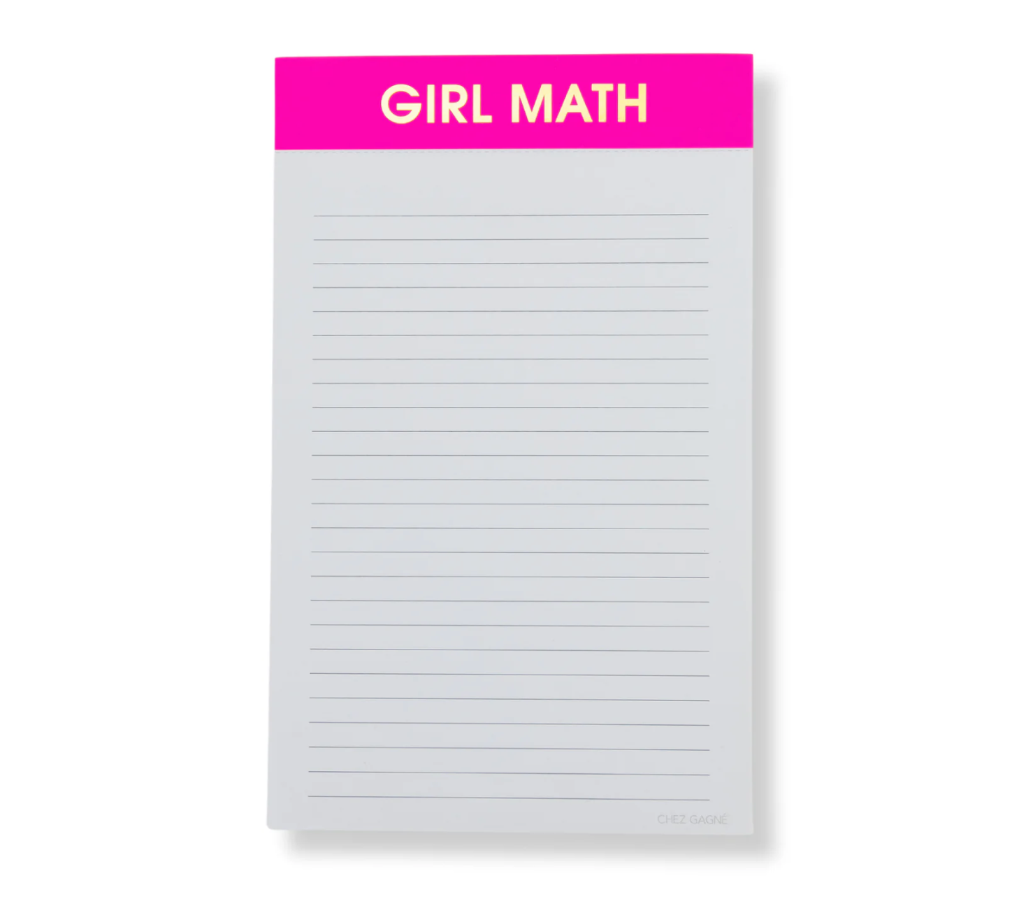 Girl Math - Lined Notepad - Niche Modern Home