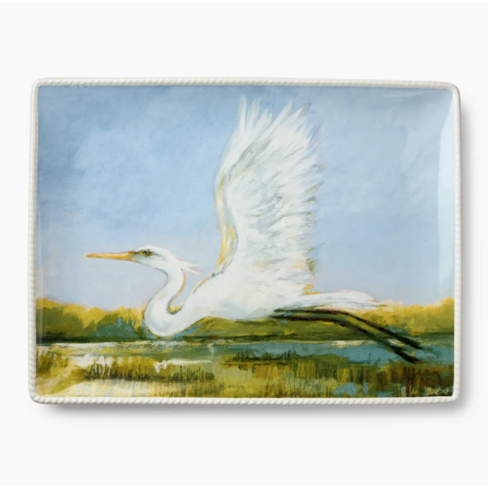 Coastal Birds Rectangular Platter 16x12