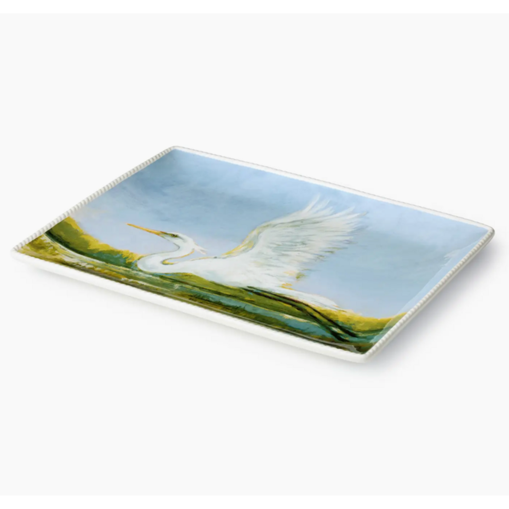 Coastal Birds Rectangular Platter 16x12