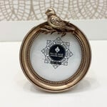 Antique Gold Bird Frame 3.5"