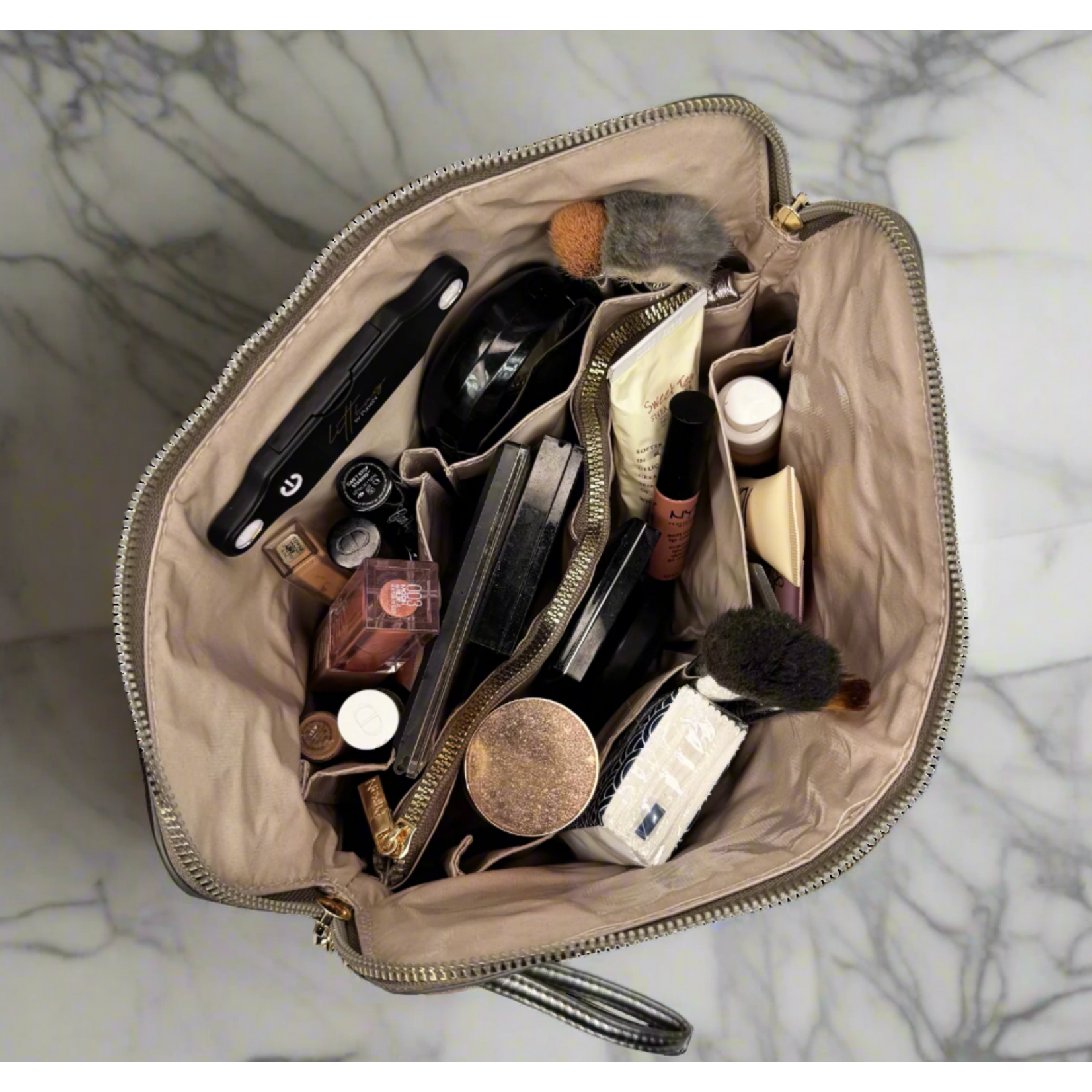 Bronze LITT Makeup Bag